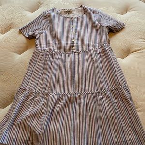 Madewell Pastel Rainbow Mini Dress